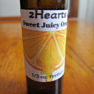 Handmade Sweet Juicy Orange Rollerball Perfume by 2Hearts Scents-1/3 oz. Bottle